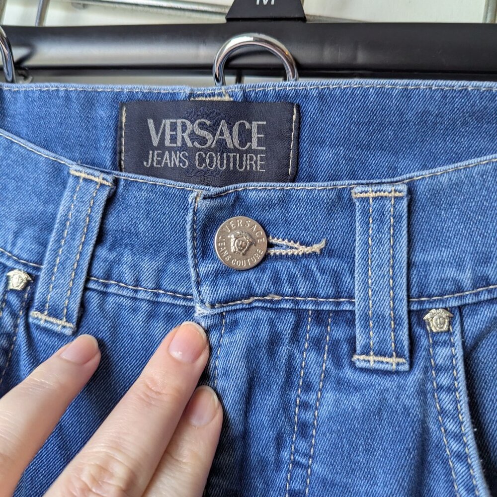 Versace Jeans Couture Straight Leg Denim Pants - Picture 4 of 15